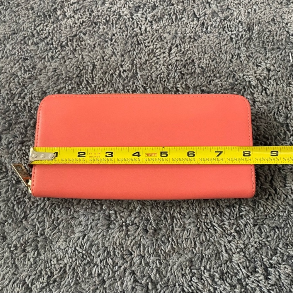 Lightly used salmon colored a.new.day wallet - Picture 4 of 5
